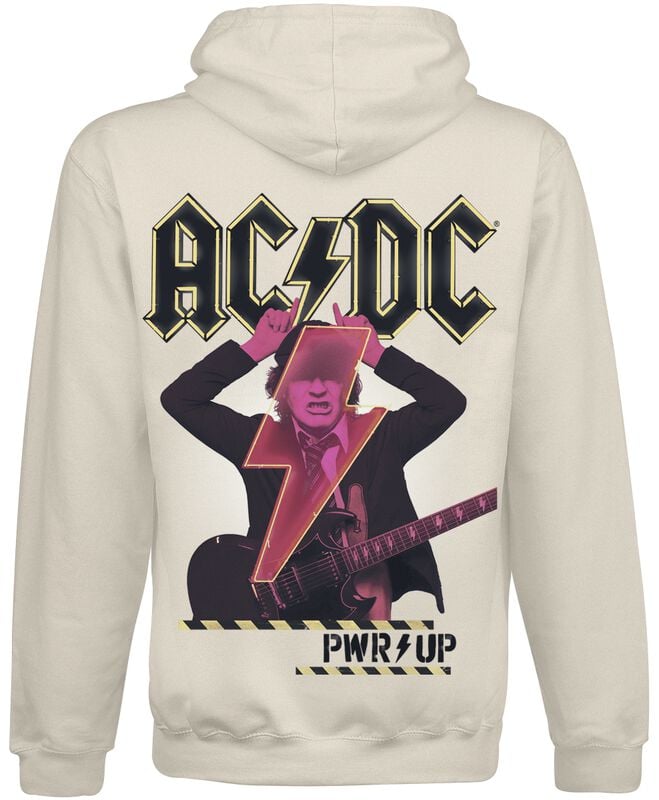 Gothicana By Emp "PWRUP Angus Devil" Hoodie Beige By AC/DC
