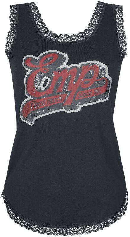 Gothicana By Emp "Pyjamas With Retro EMP Print" Pyjama Black By EMP Stage Collection