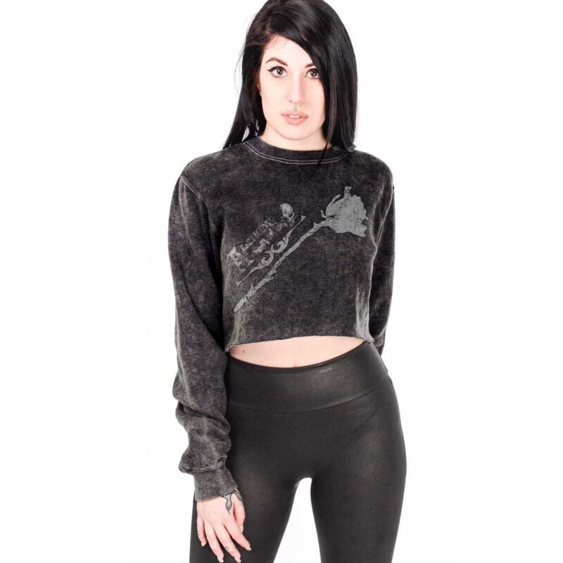 gothicana by emp "Queen Of The Night" Sweatshirt grey by Alchemy England