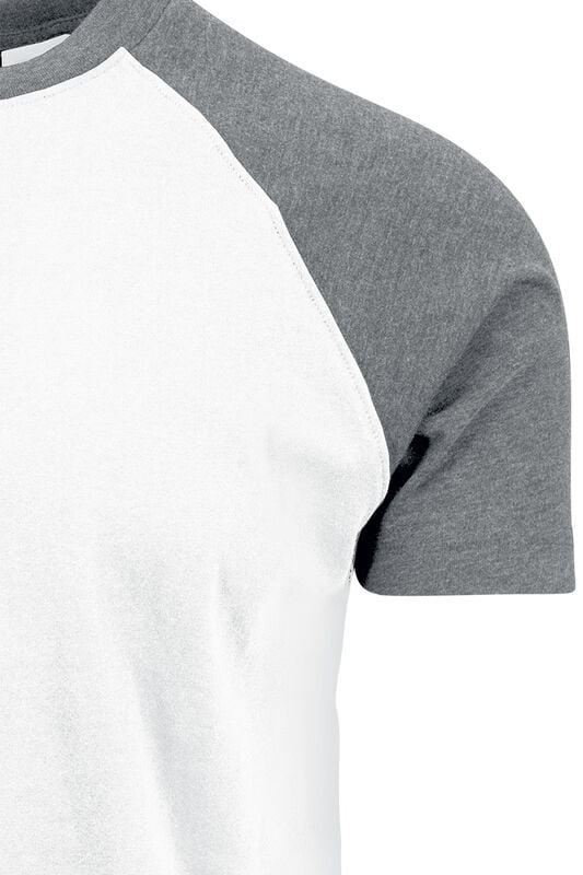 Gothicana By Emp "Raglan Contrast Tee" T-Shirt White-grey By Urban Classics
