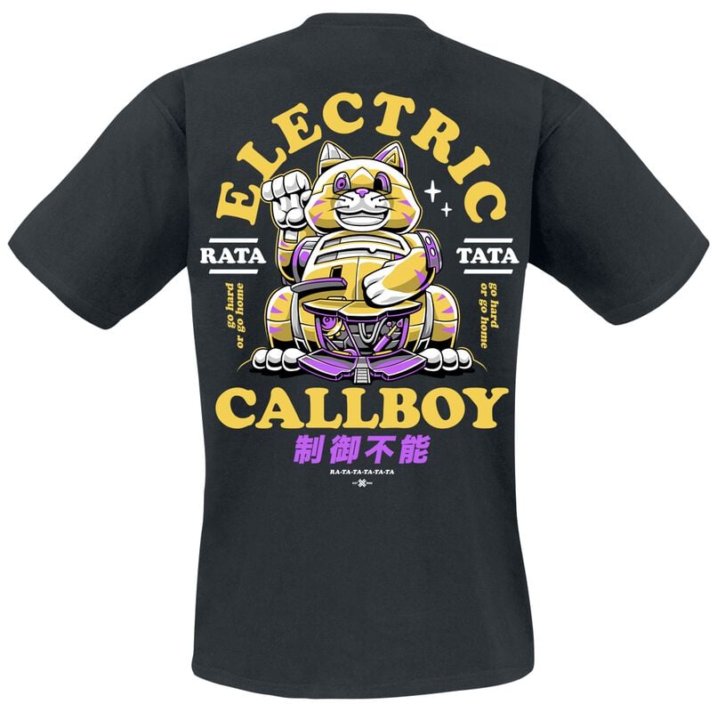 Gothicana By Emp "Ratatata Lucky Cat" T-Shirt Black By Electric Callboy