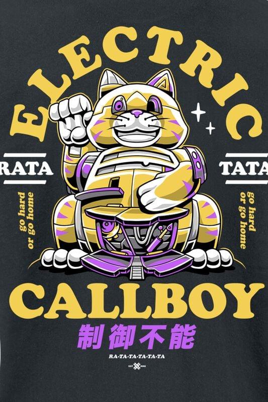 Gothicana By Emp "Ratatata Lucky Cat" T-Shirt Black By Electric Callboy