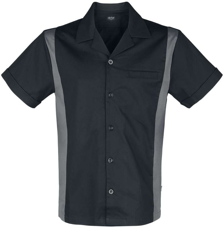gothicana by emp "Rattlesnake Bowling Shirt" Short-sleeved Shirt black-grey by Chet Rock