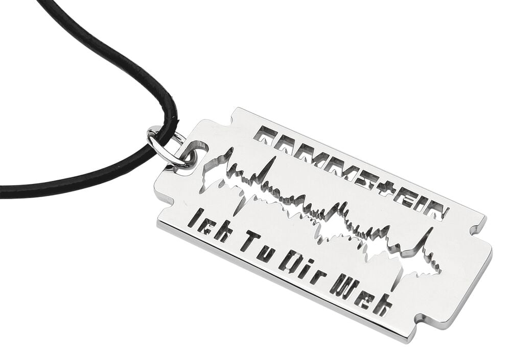 Gothicana By Emp "Razor Blade "Ich Tu Dir Weh"" Pendant Silver-coloured By Rammstein