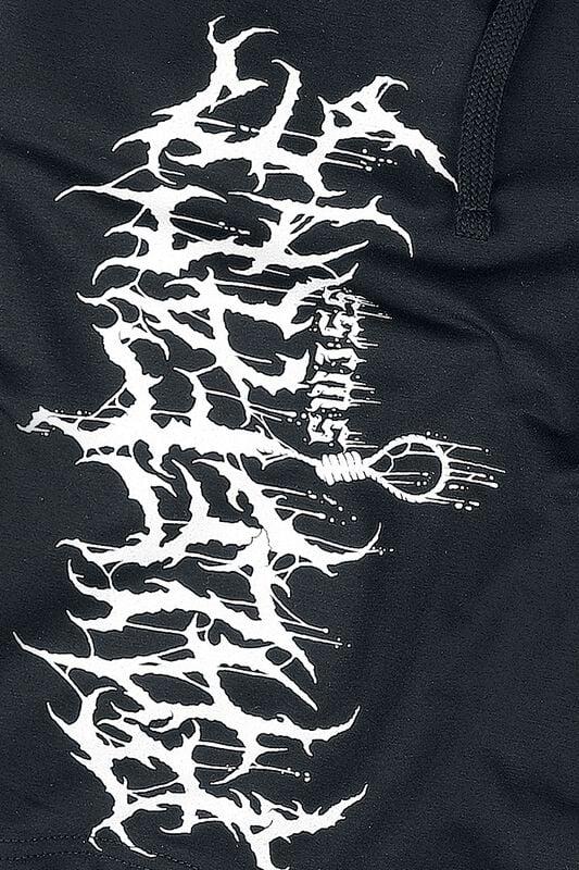 Gothicana By Emp "Reaper White" Shorts Black By Paleface Swiss