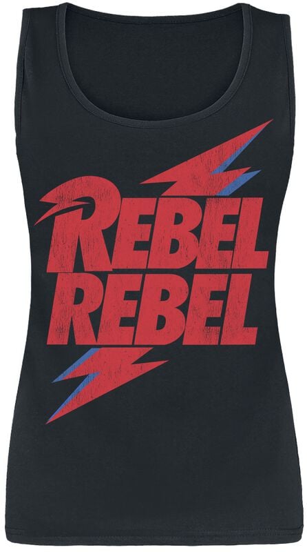 gothicana by emp "Rebel Rebel" Top black by David Bowie