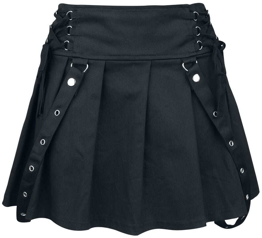 gothicana by emp "Rebellious Skirt" Mini Skirt black by Poizen Industries