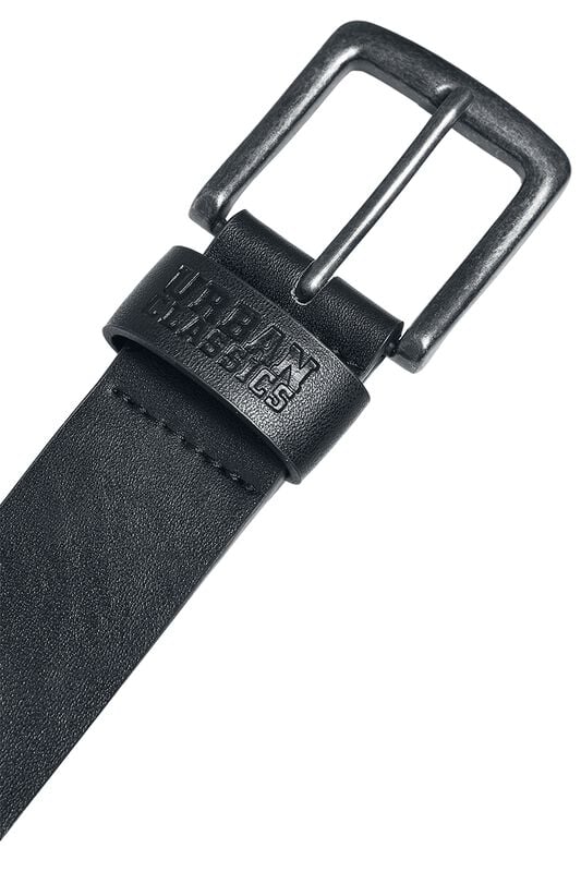 Gothicana By Emp "Recycled Imitation Leather Belt" Belt Black By Urban Classics