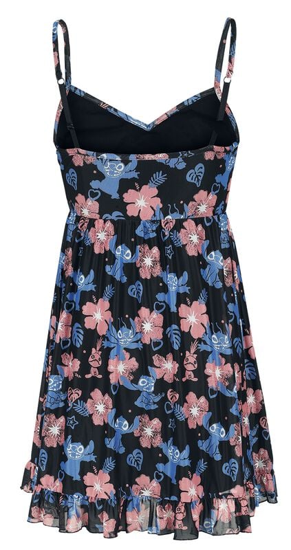Gothicana By Emp "Red And Blue Floral" Mini Dress Multicolour By Lilo & Stitch