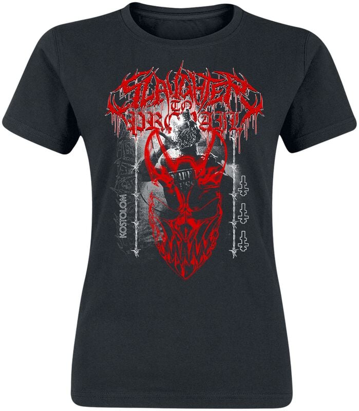 gothicana by emp "Red Mask Kostolom" T-Shirt black by Slaughter To Prevail