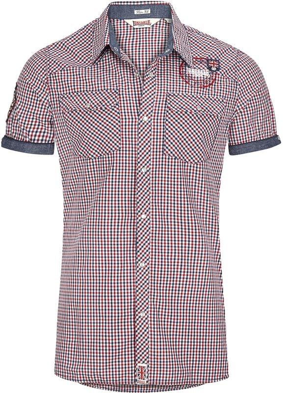 gothicana by emp "Reigate" Short-sleeved Shirt blue-red-white by Lonsdale London