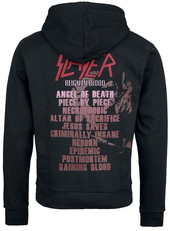 Gothicana By Emp "Reign In Blood" Hoodie Black-red By Slayer