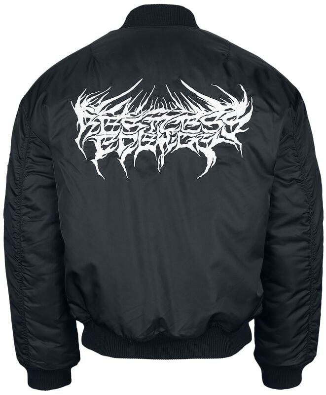 Gothicana By Emp "Restless Energy Bomber Jacket" Bomber Jacket Black By Chet Rock