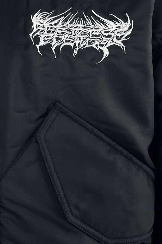 Gothicana By Emp "Restless Energy Bomber Jacket" Bomber Jacket Black By Chet Rock