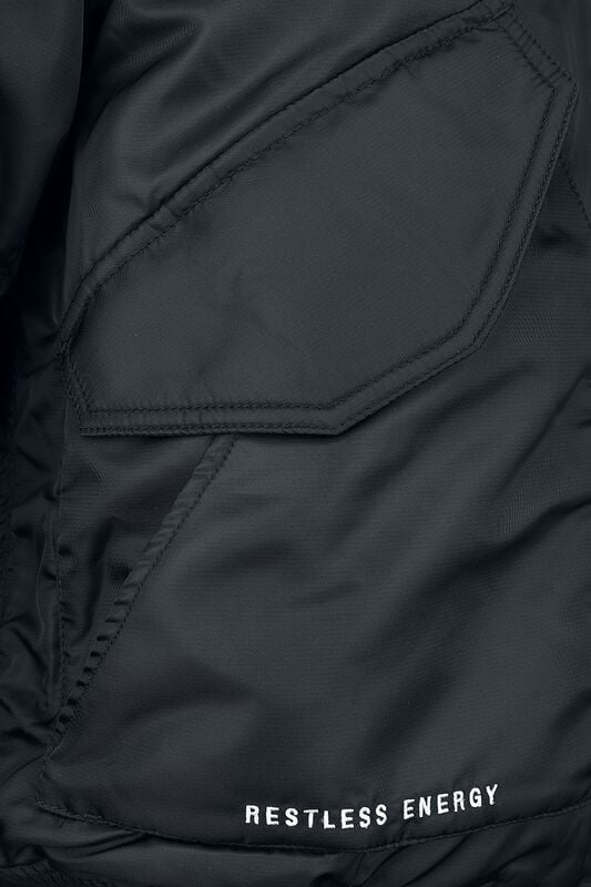 Gothicana By Emp "Restless Energy Bomber Jacket" Bomber Jacket Black By Chet Rock