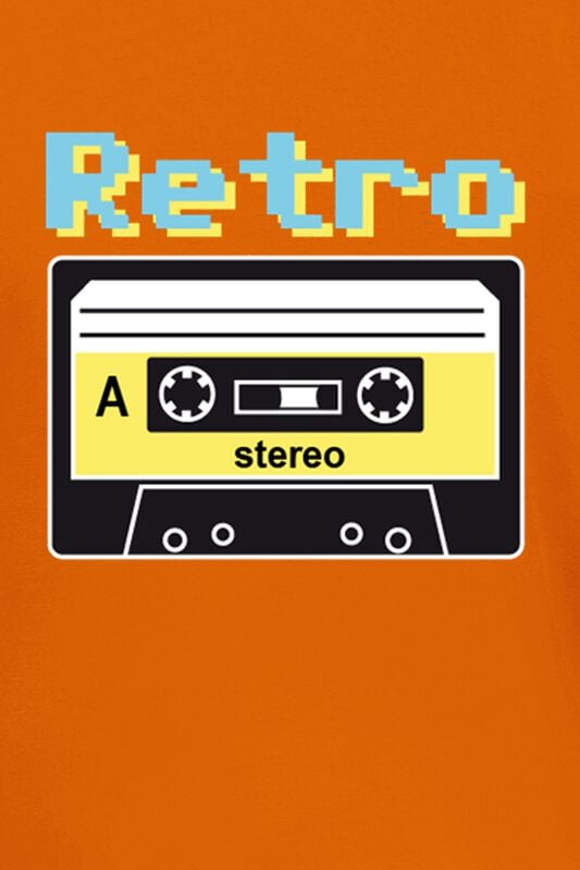 Gothicana By Emp "Retro Cassette" T-Shirt Orange By Fun Shirt