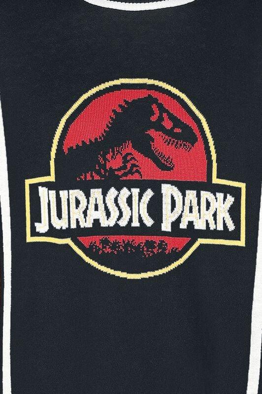 Gothicana By Emp "Retro Logo" Knit Jumper Multicolour By Jurassic Park