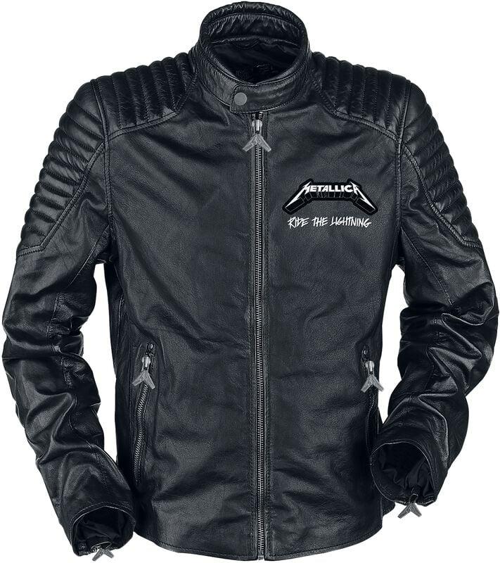 Gothicana By Emp "Ride The Lightning" Leather Jacket Black By Metallica