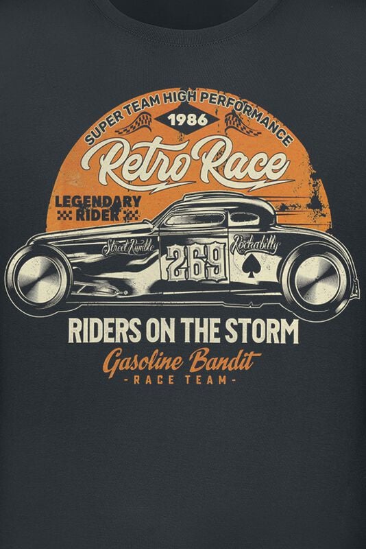 Gothicana By Emp "Riders On The Storm" T-Shirt Black By Gasoline Bandit