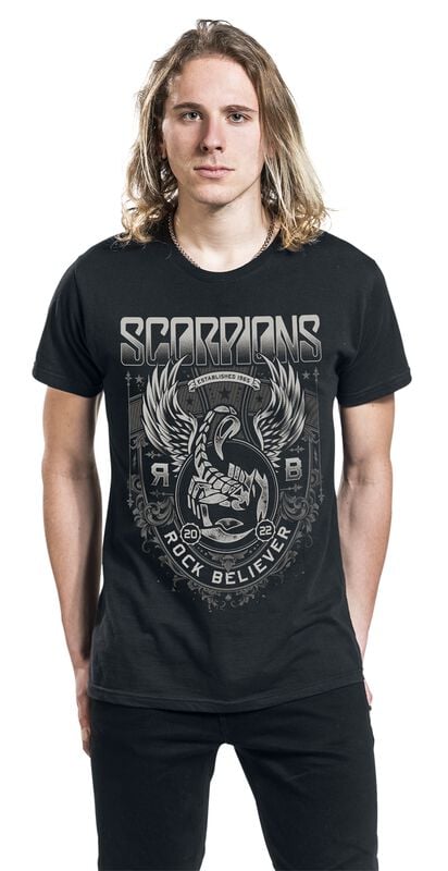 Gothicana By Emp "Rock Believer Ornaments" T-Shirt Black By Scorpions