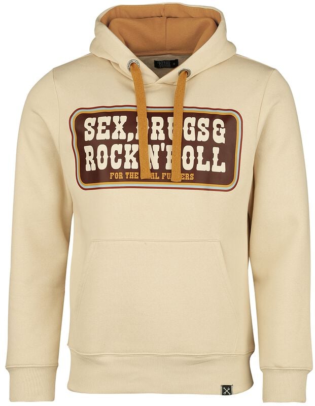 gothicana by emp "Rock 'N' Roll Hoodie" Hoodie beige by King Kerosin