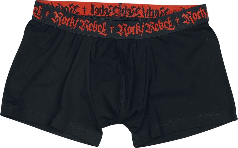 Gothicana By Emp "Rock Rebel By EMP" Boxers Set Black By Rock Rebel By EMP