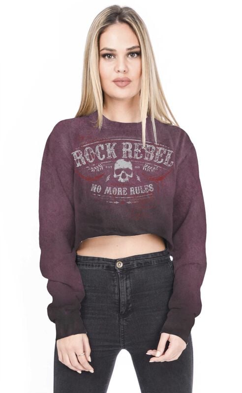 gothicana by emp "Rock Rebel by EMP" Long-sleeve Shirt burgundy by Rock Rebel by EMP