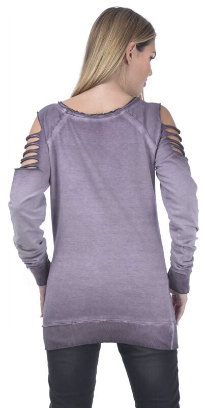 Gothicana By Emp "Rock Rebel By EMP" Long-sleeve Shirt Purple By Rock Rebel By EMP