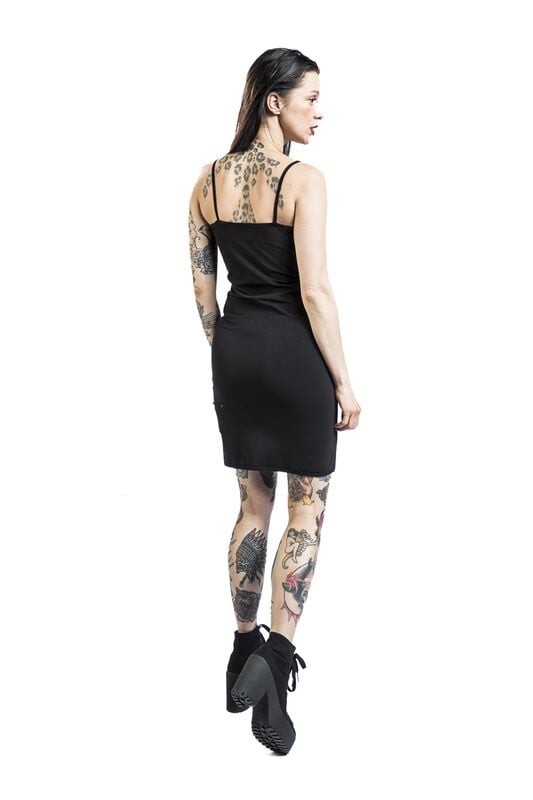 Gothicana By Emp "Rock Rebel By EMP" Mini Dress Black By Rock Rebel By EMP