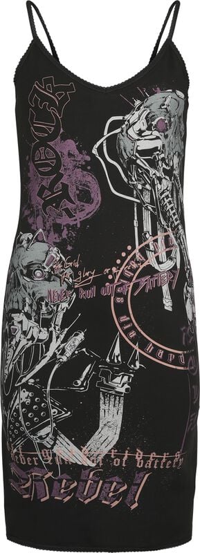 gothicana by emp "Rock Rebel by EMP" Mini Dress black by Rock Rebel by EMP
