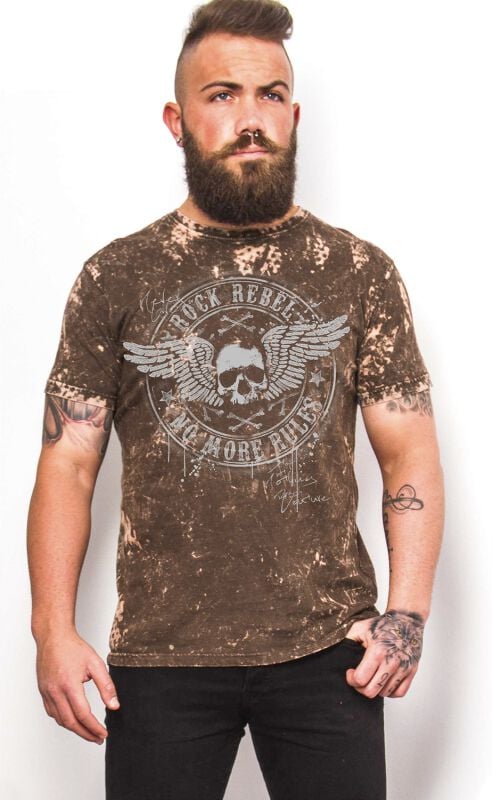 gothicana by emp "Rock Rebel by EMP" T-Shirt brown by Rock Rebel by EMP