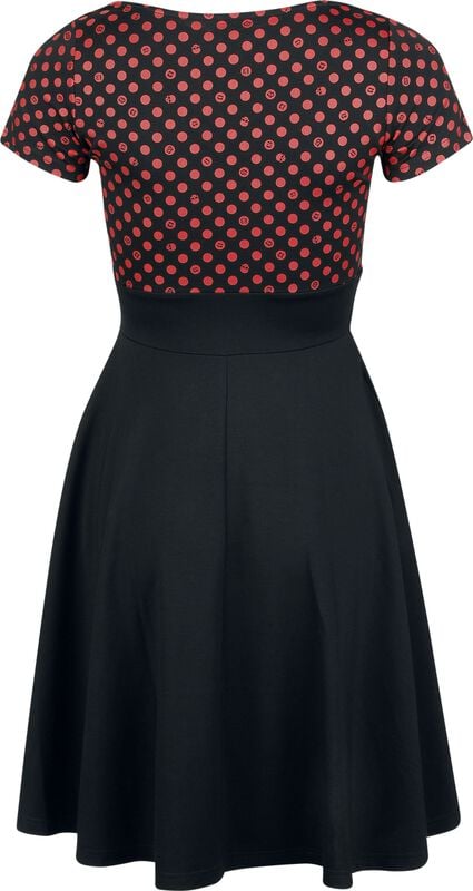 Gothicana By Emp "Rock Rebel X Lucky 13 - Dress" Midi Dress Black By Rock Rebel By EMP