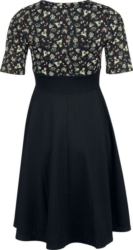 Gothicana By Emp "Rock Rebel X Lucky 13 - Dress" Mini Dress Black By Rock Rebel By EMP