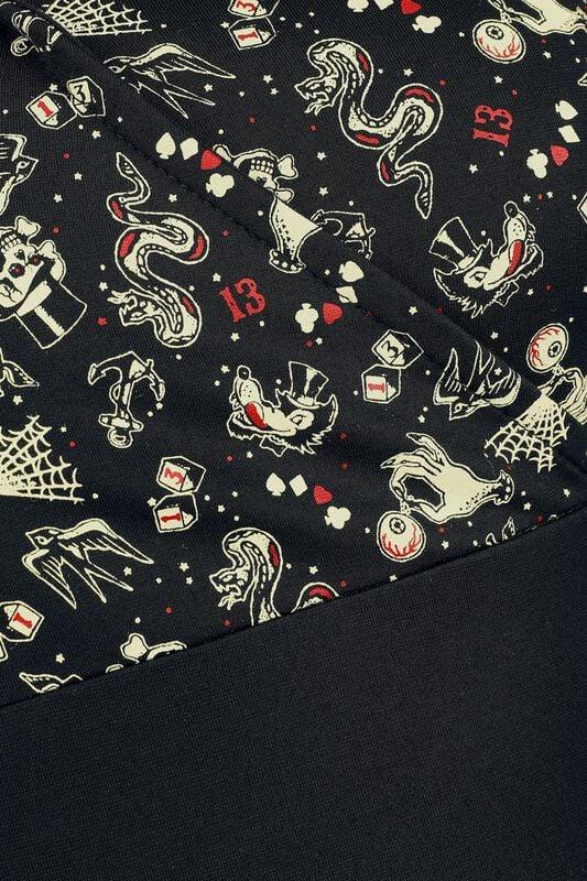 Gothicana By Emp "Rock Rebel X Lucky 13 - Dress" Mini Dress Black By Rock Rebel By EMP