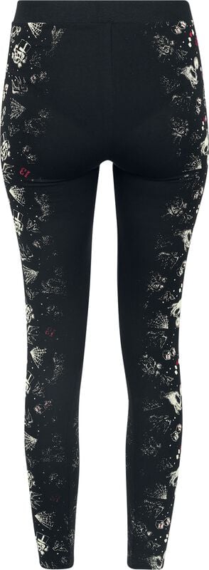 Gothicana By Emp "Rock Rebel X Lucky 13 - Leggings" Leggings Black By Rock Rebel By EMP