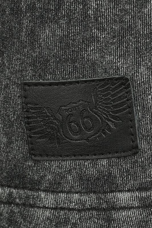 Gothicana By Emp "Rock Rebel X Route 66 - T-Shirt" T-Shirt Black By Rock Rebel By EMP