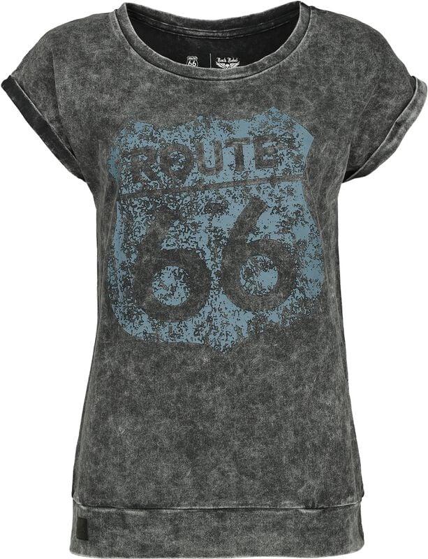 gothicana by emp "Rock Rebel X Route 66 - T-Shirt" T-Shirt black by Rock Rebel by EMP