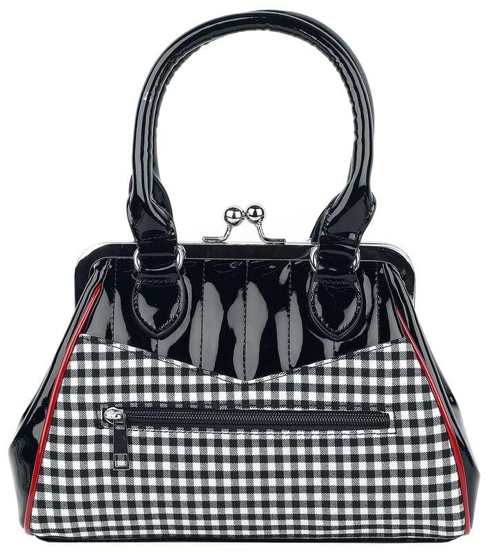Gothicana By Emp "Rockabilly Cherry" Handbag Black-red-white By Banned Retro