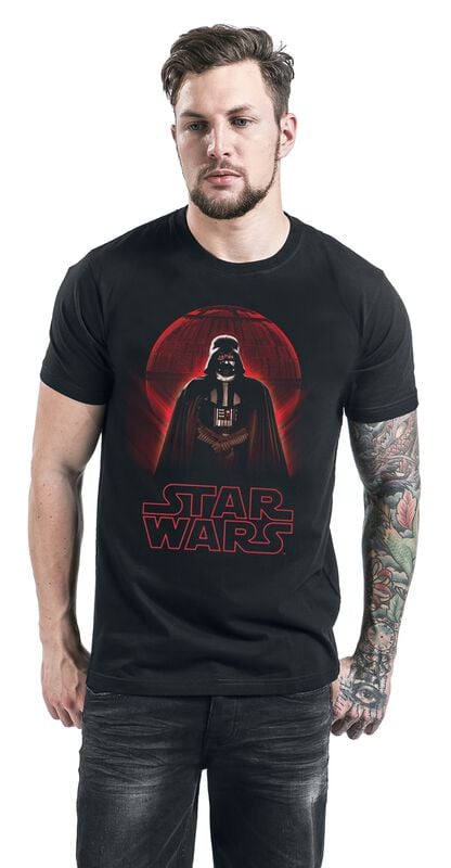 Gothicana By Emp "Rogue One - Darth Vader Death Star" T-Shirt Black By Star Wars