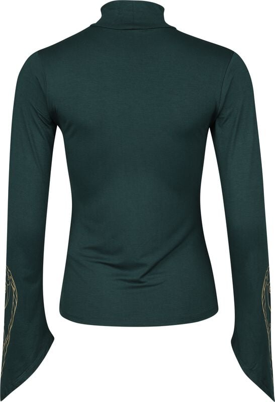 Gothicana By Emp "Rohirrim" Long-sleeve Shirt Green By The Lord Of The Rings