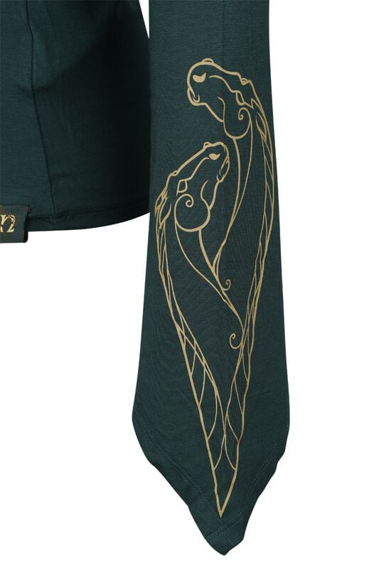 Gothicana By Emp "Rohirrim" Long-sleeve Shirt Green By The Lord Of The Rings