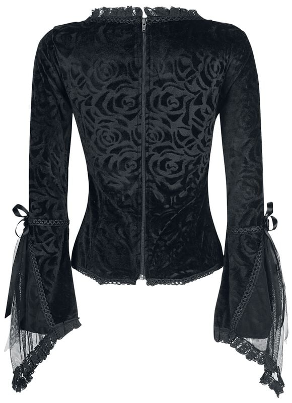 Gothicana By Emp "Rosemary" Long-sleeve Shirt Black By Gothicana By EMP
