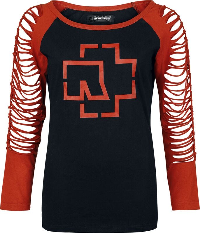 gothicana by emp "Rotes Licht" Long-sleeve Shirt black-red by Rammstein