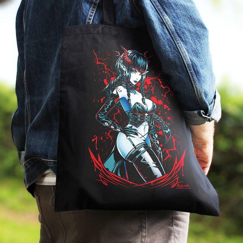 Gothicana By Emp "Ruby" Fabric Bag Black By Requiem Collective