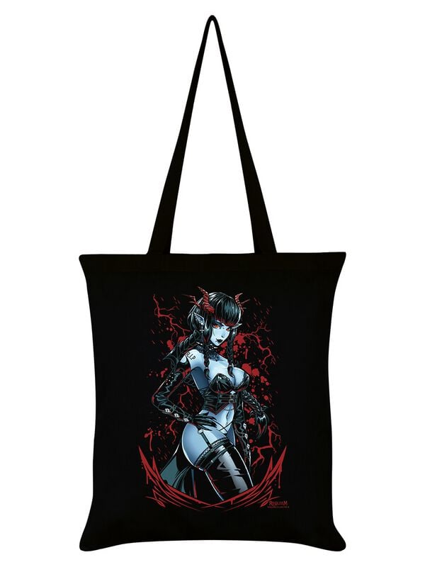 gothicana by emp "Ruby" Fabric bag black by Requiem Collective