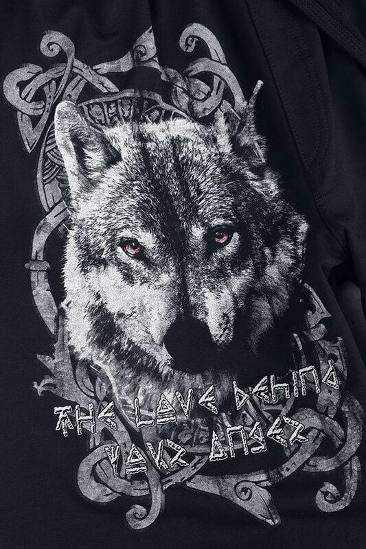 Gothicana By Emp "Rune Wolf" Shorts Black By Outer Vision