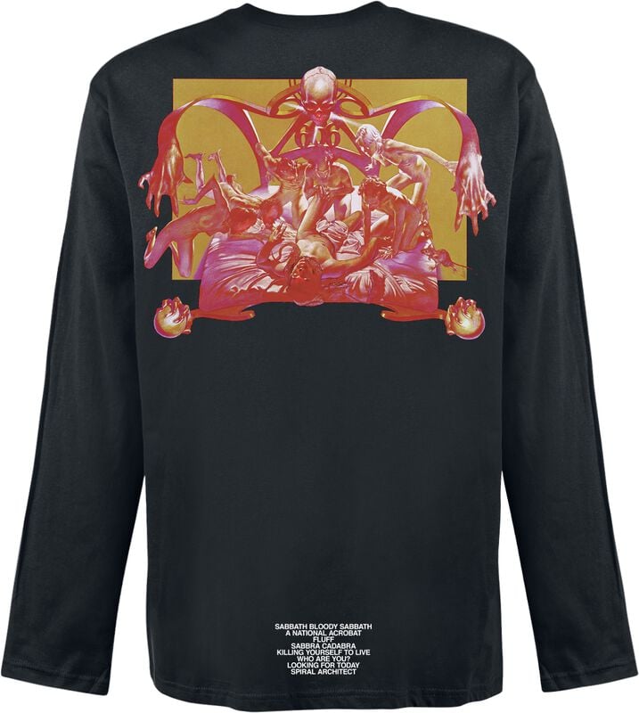 Gothicana By Emp "Sabbath Bloody Sabbath" Long-sleeve Shirt Black By Black Sabbath