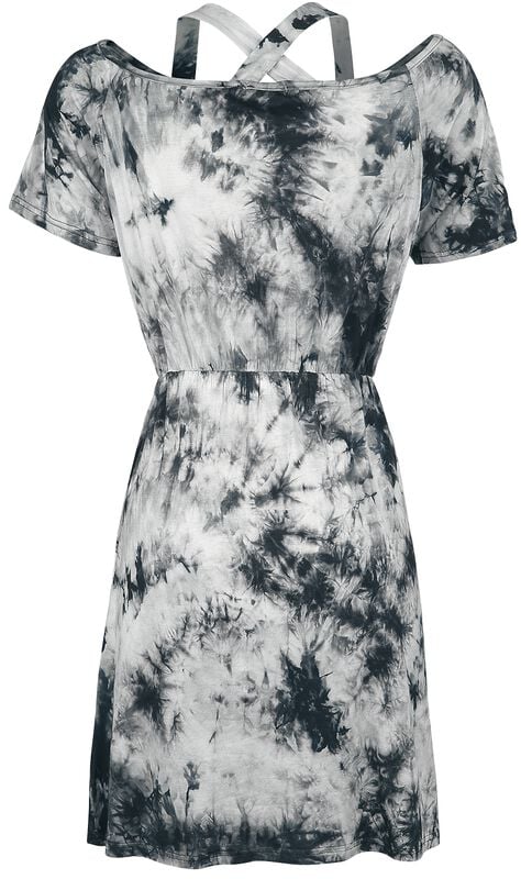 Gothicana By Emp "Saga Tie Dye" Mini Dress Grey By Innocent