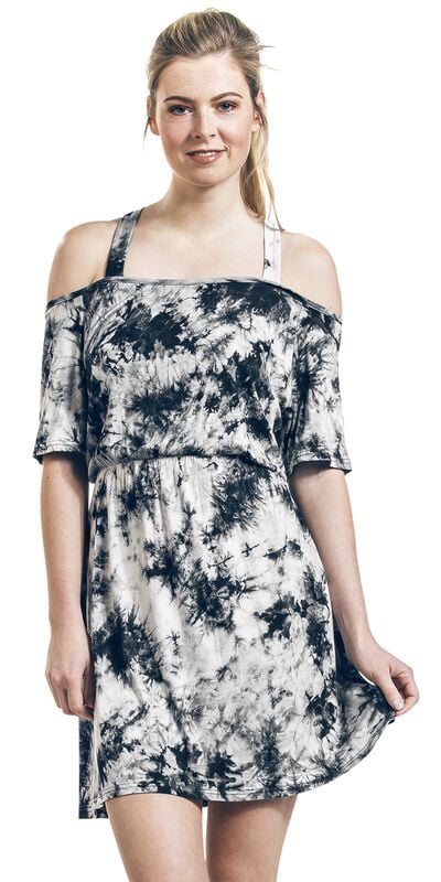 gothicana by emp "Saga Tie Dye" Mini Dress grey by Innocent