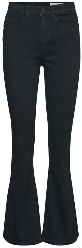 Gothicana By Emp "Sallie High Waist Flare Jeans" Jeans Black By Noisy May